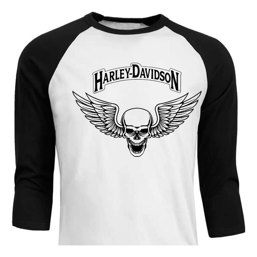 Harley Davidson - Motocicleta - Raglan - Polera (29)