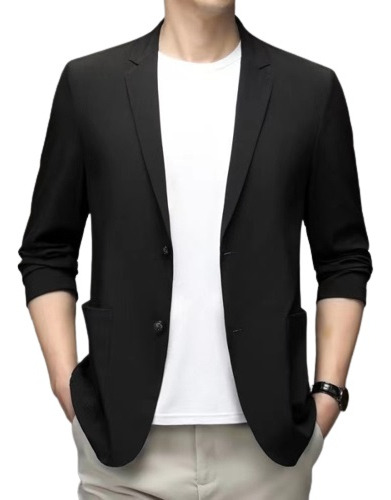 Saco Blazer Casual Para Hombre A La Moda, Ajuste Cómodo [u]