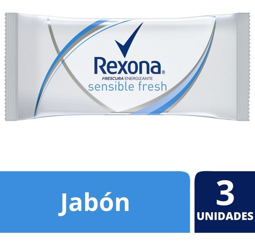Rexona Jabón En Barra Sensible Fresh 3x125g