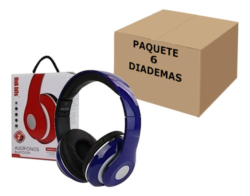 Audifonos Diadema Manos Libres Microfono Bluetooth Usb 6pzs