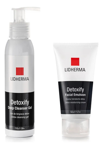 Kit Detoxify Gel De Limpieza + Emulsion Hidratante Lidherma 