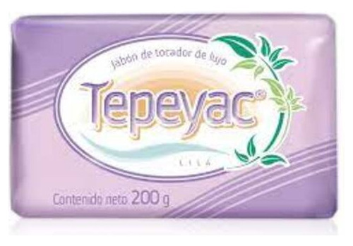 Tepeyac Lila Jabón De Tocador  / Caja Con 30 Piezas De 200g
