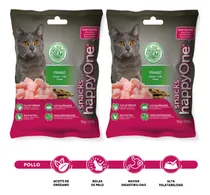 Comprar 2 Pack Happy One Snacks Polllo 50gr Golosina Para Gatos