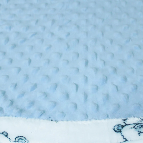 Cobija Para Bebé Calientita Frazada Suave Cobertor Infantil Color Azul Felpa