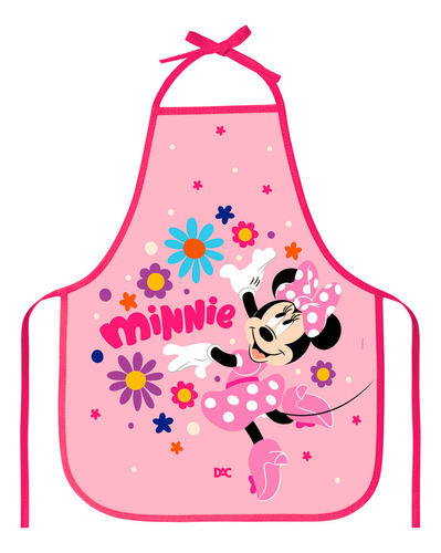 Avental Infantil Escolar Estampado Minnie Mouse Dac