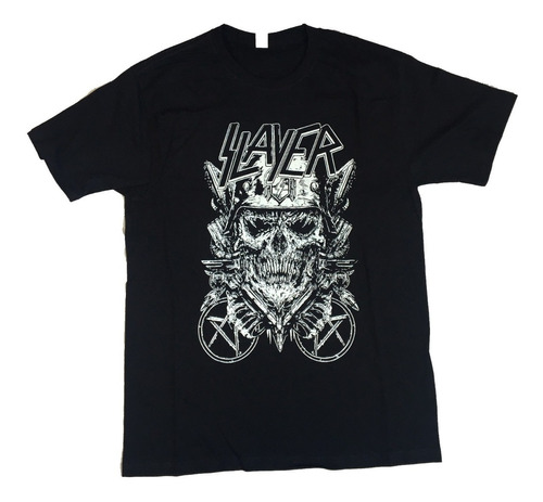 Playera Banda Rock Metal Slayer Negro