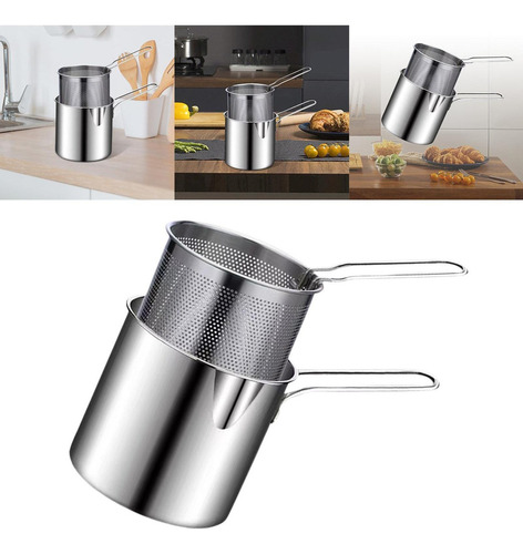 . Sartén Profunda Con Colador Desmontable Para Papas
