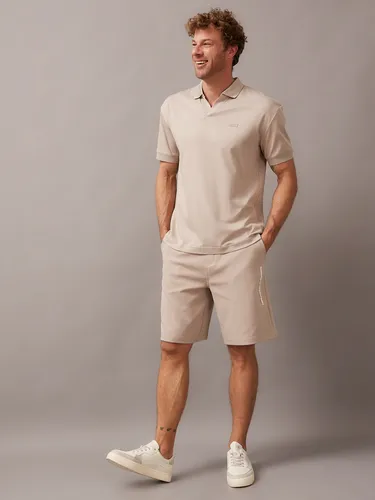 Polo Smooth Cotton Beige Calvin Klein