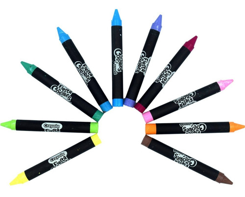 Crayones Crayola Fiesta 10 Piezas Para Superficies Negras