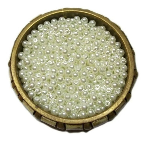 100 Perlas De Vidrio 4 Mm Para Bijou Bordado Souvenirs