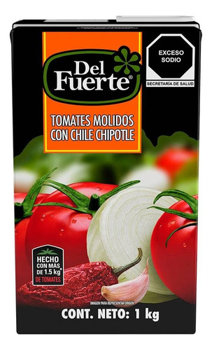 6 Pzas Tomates Molidos Del Fuerte Con Chile Chipotle 1 Kg