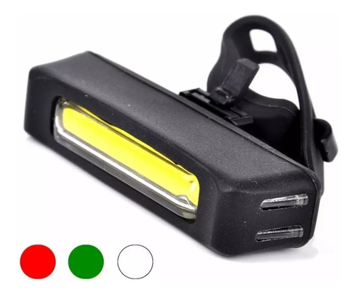 Luz De Bicicleta Comet Recargable Led  Cob Tricolor 