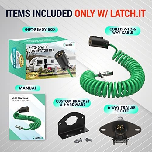 Latch Kit De Cables De Remolque Rv De 7 A 6 | V2.0 | Cable D