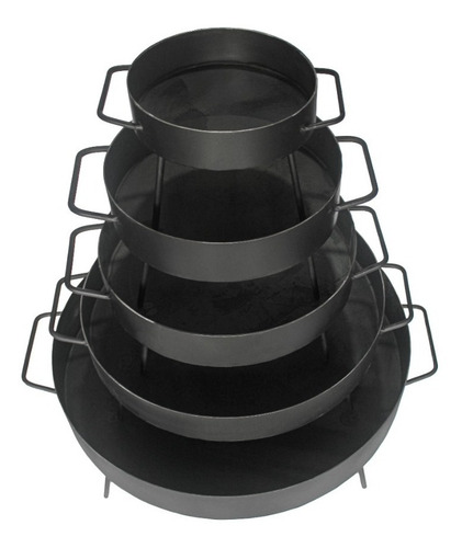 Disco De 55 Cm + Mechero Quemador A Gas 47 Cm De 3 Aros