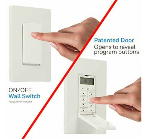 Honeywell Daysmart 7-day In-wall Digital Timer Switch, Door