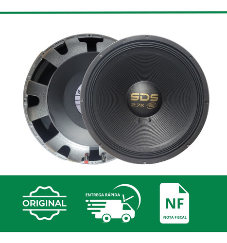 Eros E18 18 Subwoofer 1350w Rms Paredão Carro