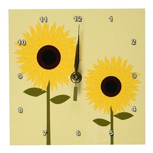 3drose Dc*****simply Sunflowers - Reloj De Escritorio Con Fo