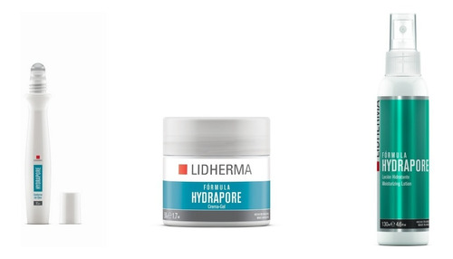 Kit X3 Hidratación Facial Completa Lidherma Hydrapore