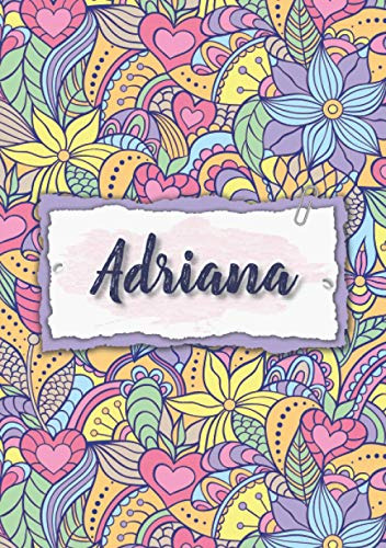 Adriana: Cuaderno A5 | Nombre Personalizado Adriana | Regalo