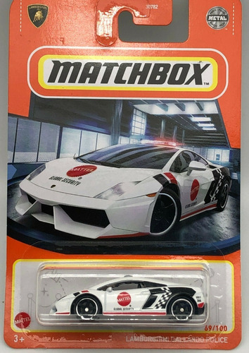 Matchbox Lamborghini Gallardo Police Mattel 69/100 Lacrado