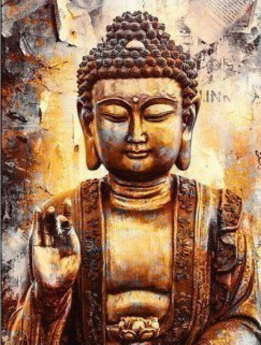 Buda. Paint By Diamonds, Xidaka, Incluye Bastidor De Madera