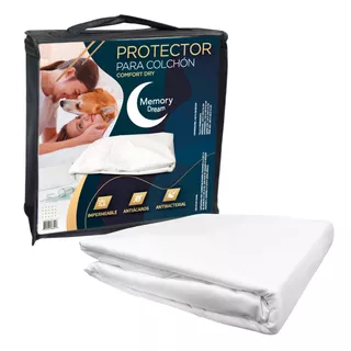 Protector Cubre Colchón 100% Impermeable King Size Memory Dream Hipoalergenico Ultra Delgado, Silencioso, Secado Rápido, Antiácaros, Antibacterial, Ajustable Hasta 45 Cm De Altura