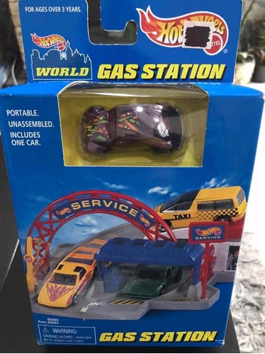 Hot Wheels Mini Play Set Gas Station 