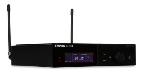 Shure Slxd4 Receptor Inalámbrico Digital Color Negro