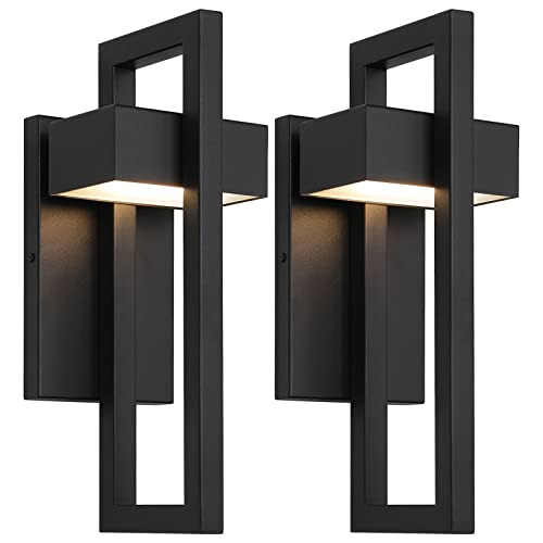 Wall Light 2 Pack Modern Led Integrated Outdoor Indoor ...