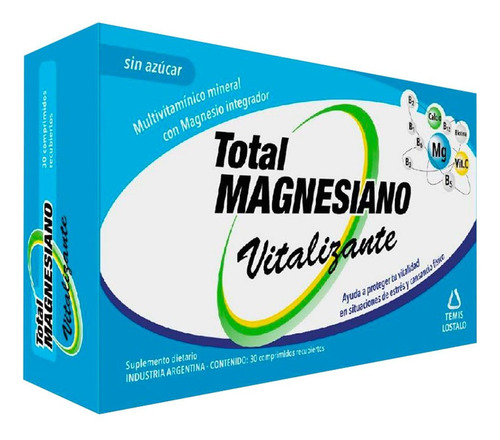 Suplemento Dietario Total Magnesiano Vitalizante X 30 Un