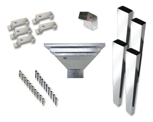Combo Kit Bajada Techo Desague Pluvial Galv 4 Mts Escalonado