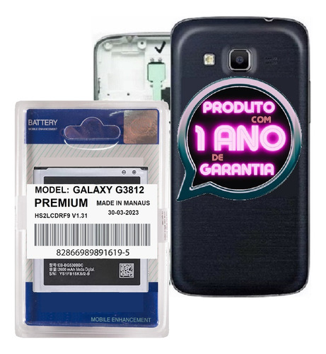 Battria Para Galaxy G3812 S3 Slim + Longa Duração + Carcaça!