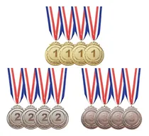 Comprar 12 Pzs Medallas Deportivas Medallas De Oro\u002Fplata\u002Fbronce