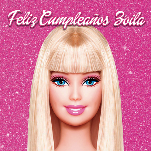 Barbie Lona 1x1 Personalizada Fiesta Decoracion Barbie 