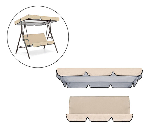 Juego De Funda Para Toldo Para Columpio De Patio,
