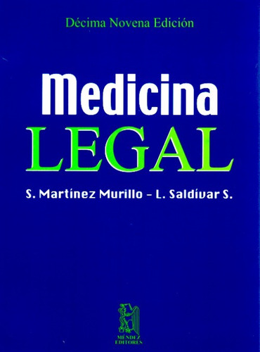 Martínez Murillo Medicina Legal ¡envío Gratis!
