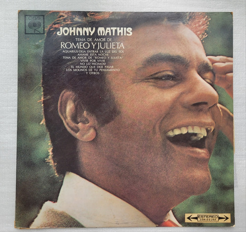 Johnny Mathis Romeo Y Julieta Disco Vinilo Lp Cbs Stereo ]]]