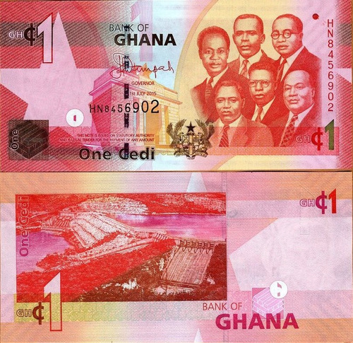 Ghana - 1 Cedi - Año 2015