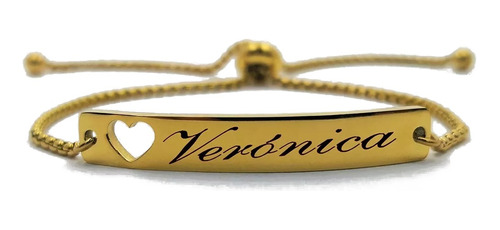 Pulsera Acero Personalizada Grabado Láser M1174