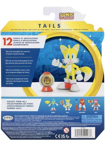 Boneco Sonic Hedgehog Classico Original Importado Articulado 11 Cm PRONTA  ENTREGA JAKKS RJ