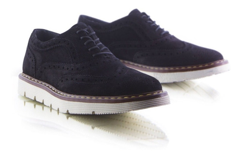 Imagen 5 de 6 de Zapato Bostoniano Ultraconfort Piel Gamuza Vacuno Negro
