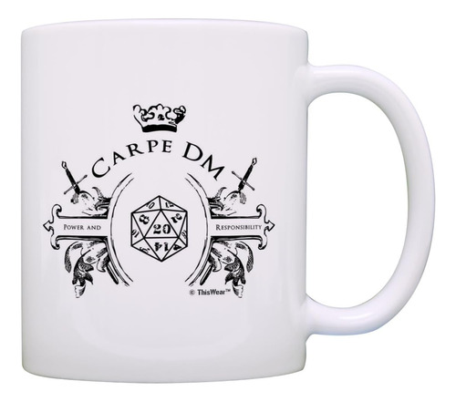 Tazas Thiswear Gamer Game Master Carpe Dm Funny D20 Critical