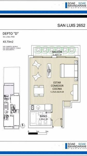 Imagen 3 de 12 de A Estrenar Monoambiente - San Luis Y Av. Pueyrredon 45 M2