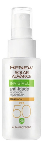 Renew Solar Advance Invisível Anti-idade Spray Facial FPS 50 50ml