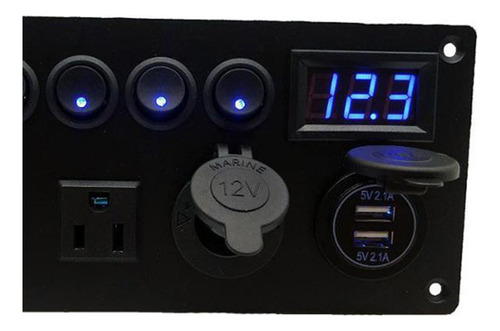 Panel De Interruptor Ip68 Multipropósito 5 Gang 12v/24v