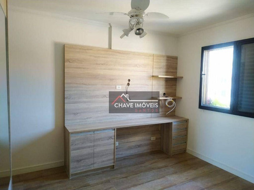 Imagem 28 de 30 de Apartamento Com 3 Dormitórios 1 Suíte, 2 Vagas, À Venda, 113 M² Por R$ 530.000 - Marapé - Santos/sp - Ap3039