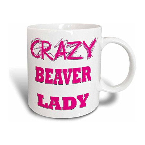 Mug_174940_1 Taza De Cerámica Crazy Beaver Lady, 11 On...