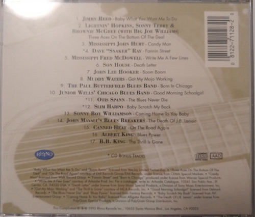 Blues Master Volume 7 Blues Revival Rhino Usa Cd (Usado)