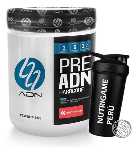 Preadn Pre Adn Hardcore 600gr Pre Entreno - Tienda Fisica