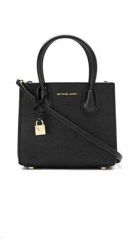 Michael Kors Bolsa Studio Mercer Piel Negra 30f6gm9m2l